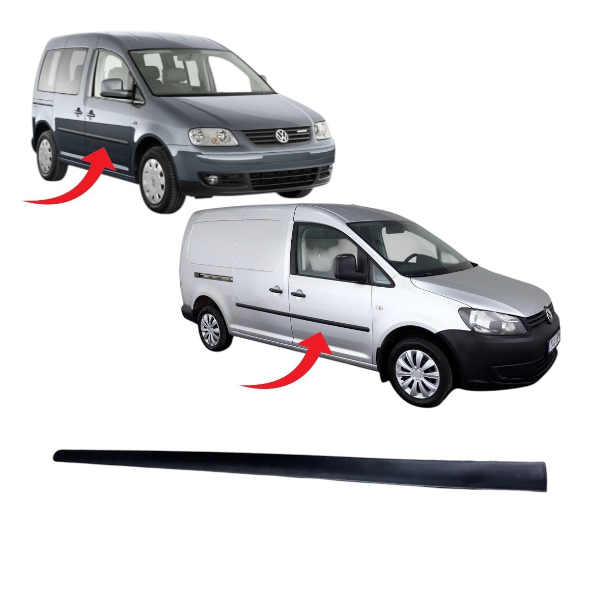 Vw Caddy Kapı Çıtası Ön Sağ 2005-2015 2K0853516E 9B9