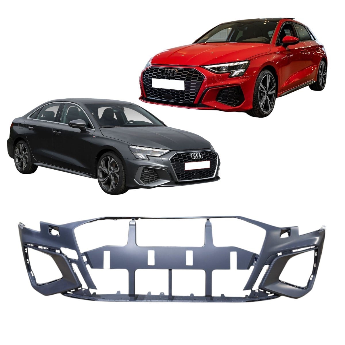 Audi A3 S-Line Ön Tampon Far Yıkamalı 2021-2025 8Y0807065B GRU