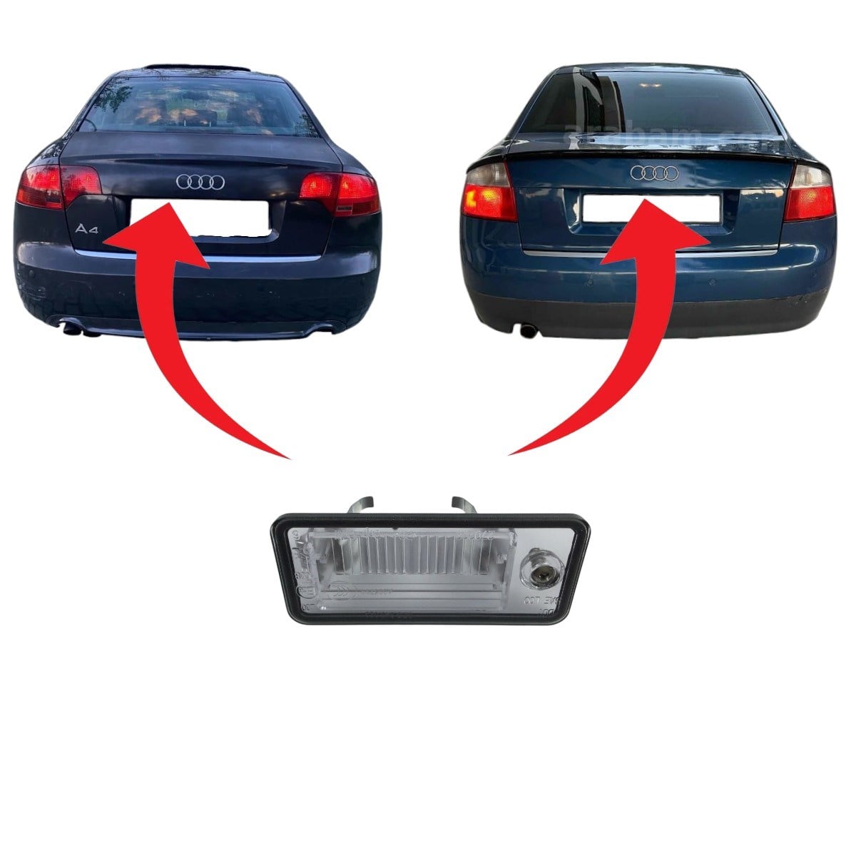 Audi A4 Plaka Lambası Sol 2001-2009 8E0943021B