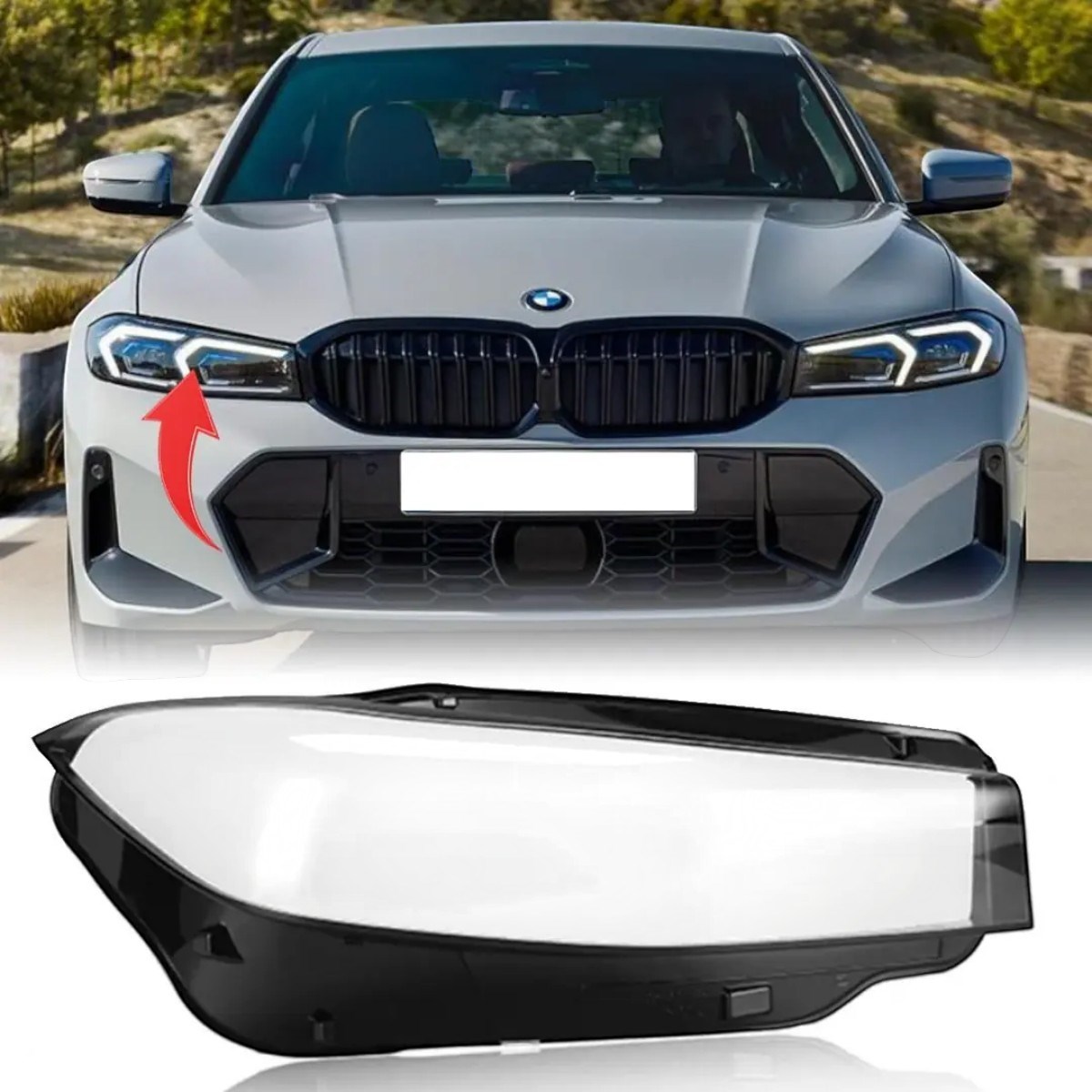 Bmw G20 Lci Sağ Far Camı 2022 Sonrası 63115A4F756/63115A4F758X