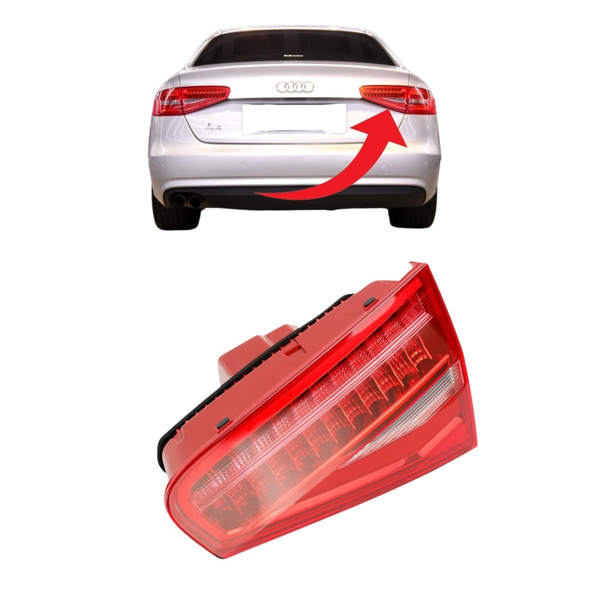 Audi A4 Stop Lambası Sağ İç Ledli 2013-2015 8K5945094AC