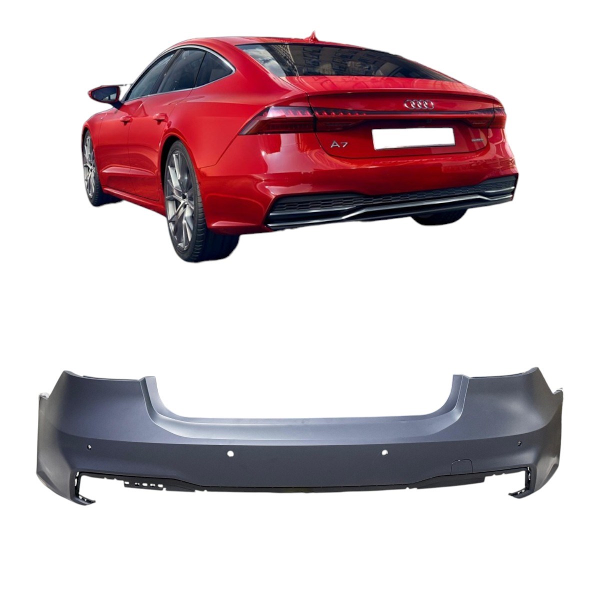Audi A7 Arka Tampon Sensörlü 2019-2025 4K8807067D GRU