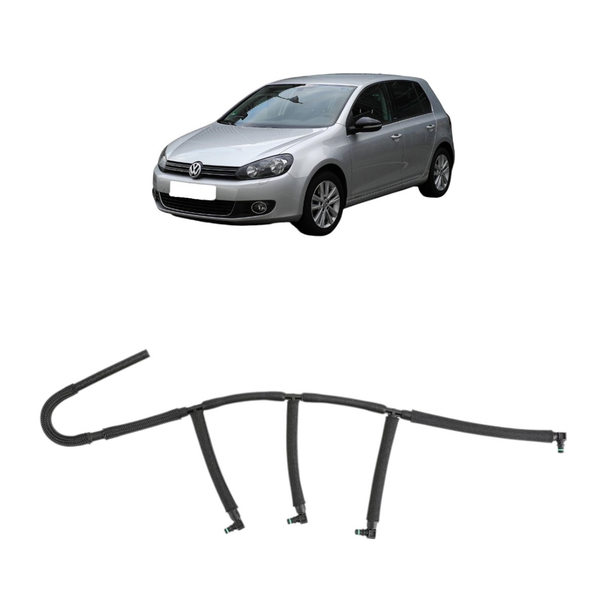 Vw Golf6 Enjektör Geri Dönüş Hortumu 1.6TDI CAY 2009-2012 03L130235AF