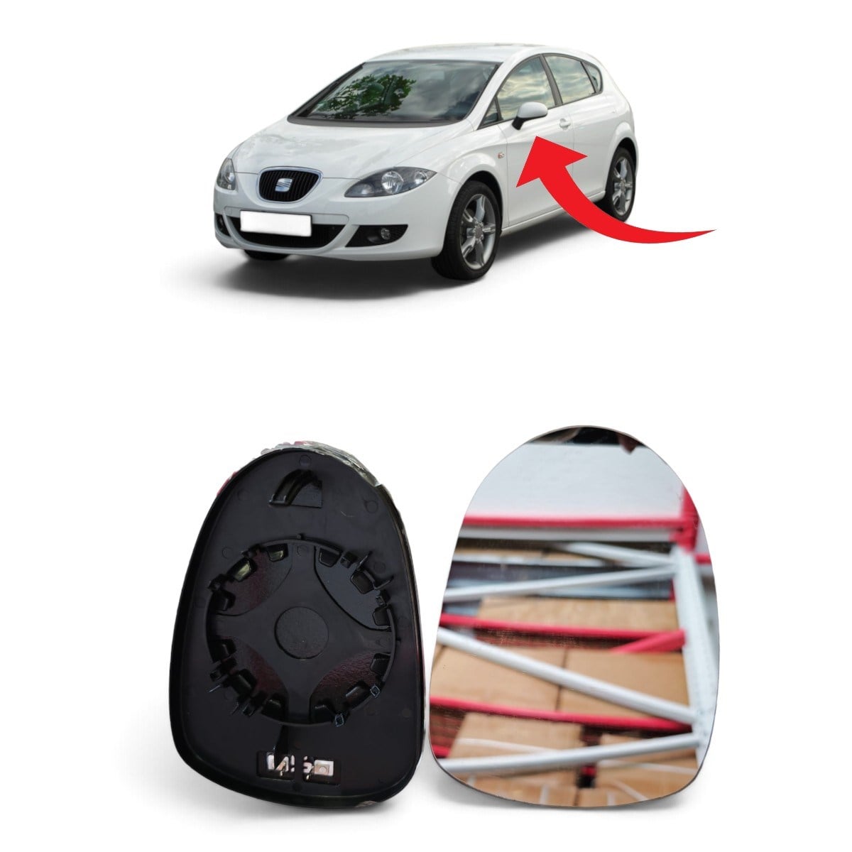 Seat Leon Ayna Camı Sol 2006-2012 1P1857521