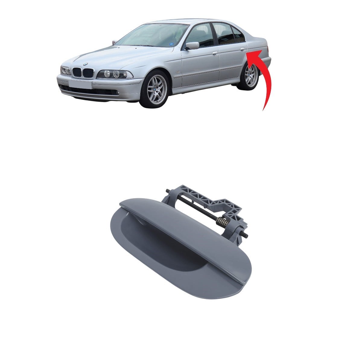 Bmw E39 Dış Kapı Kolu Sol Arka 1995-2004 51228245465
