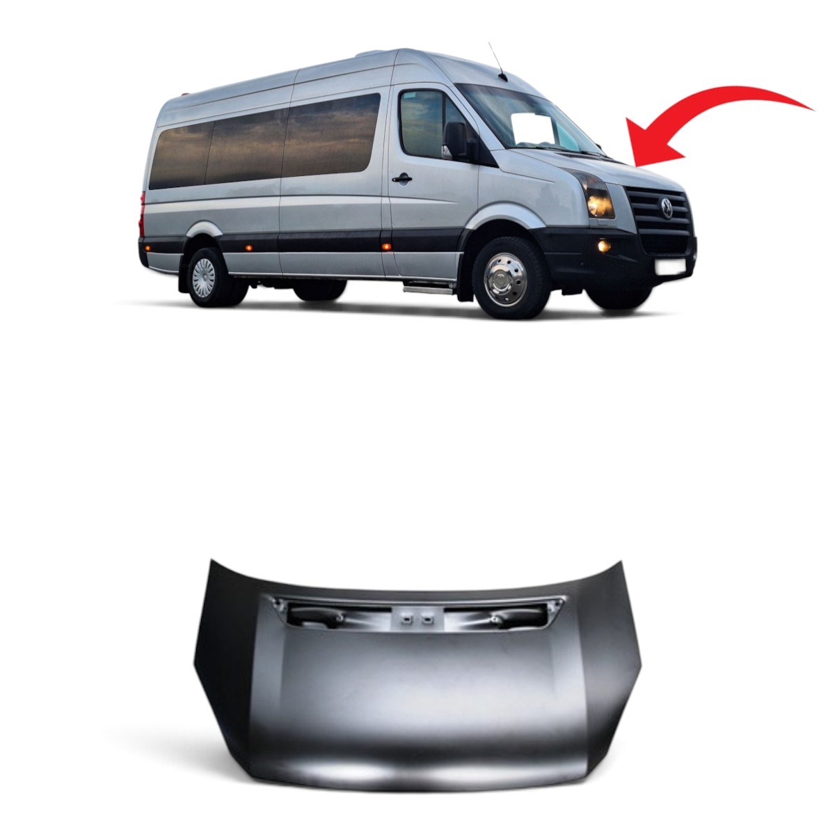 Vw Crafter Motor Kaputu 2006-2016 2E1823033