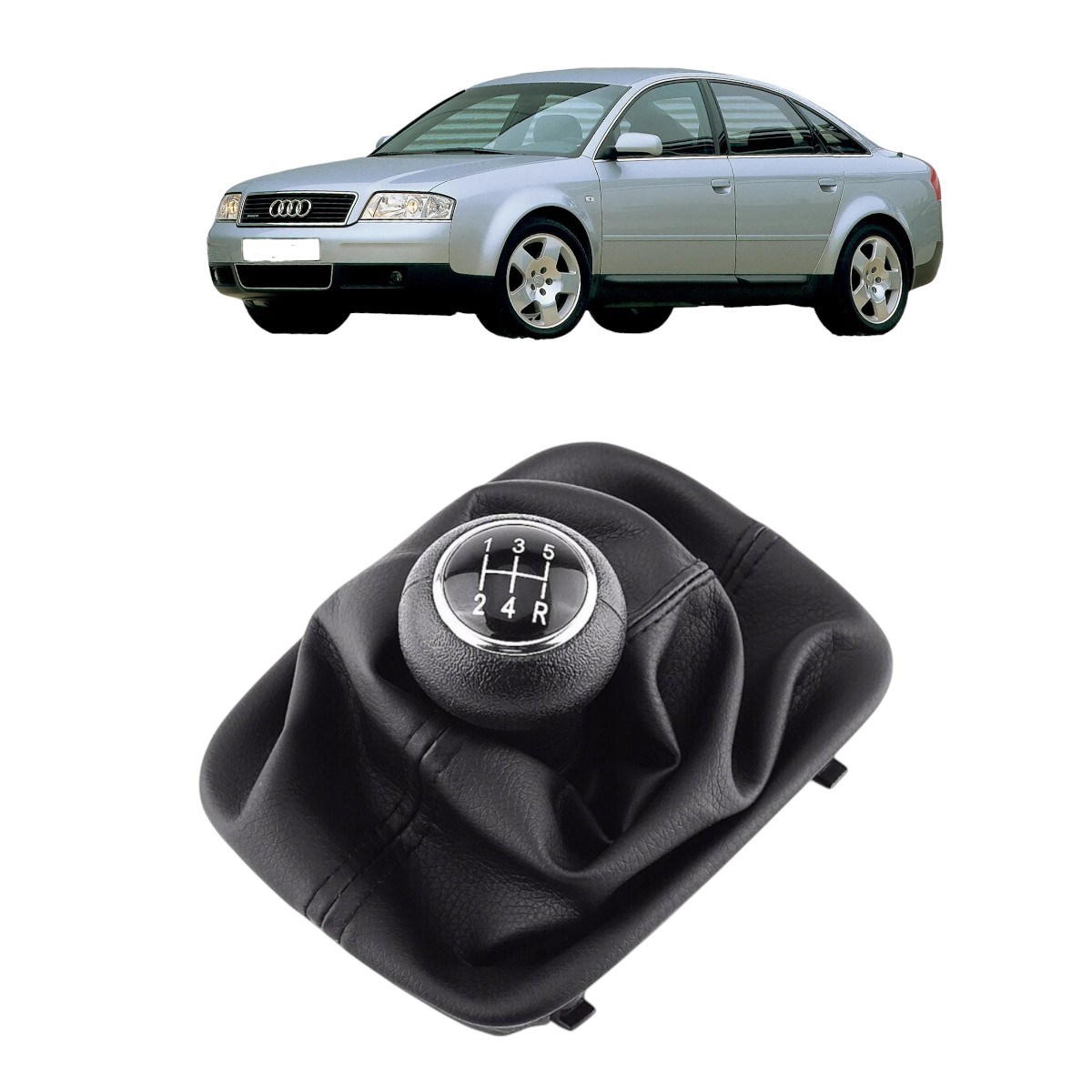 A6 Vites Topuzu 5 Vites Siyah 1998-2001 4B0863279A/4B0863278H 4Sx