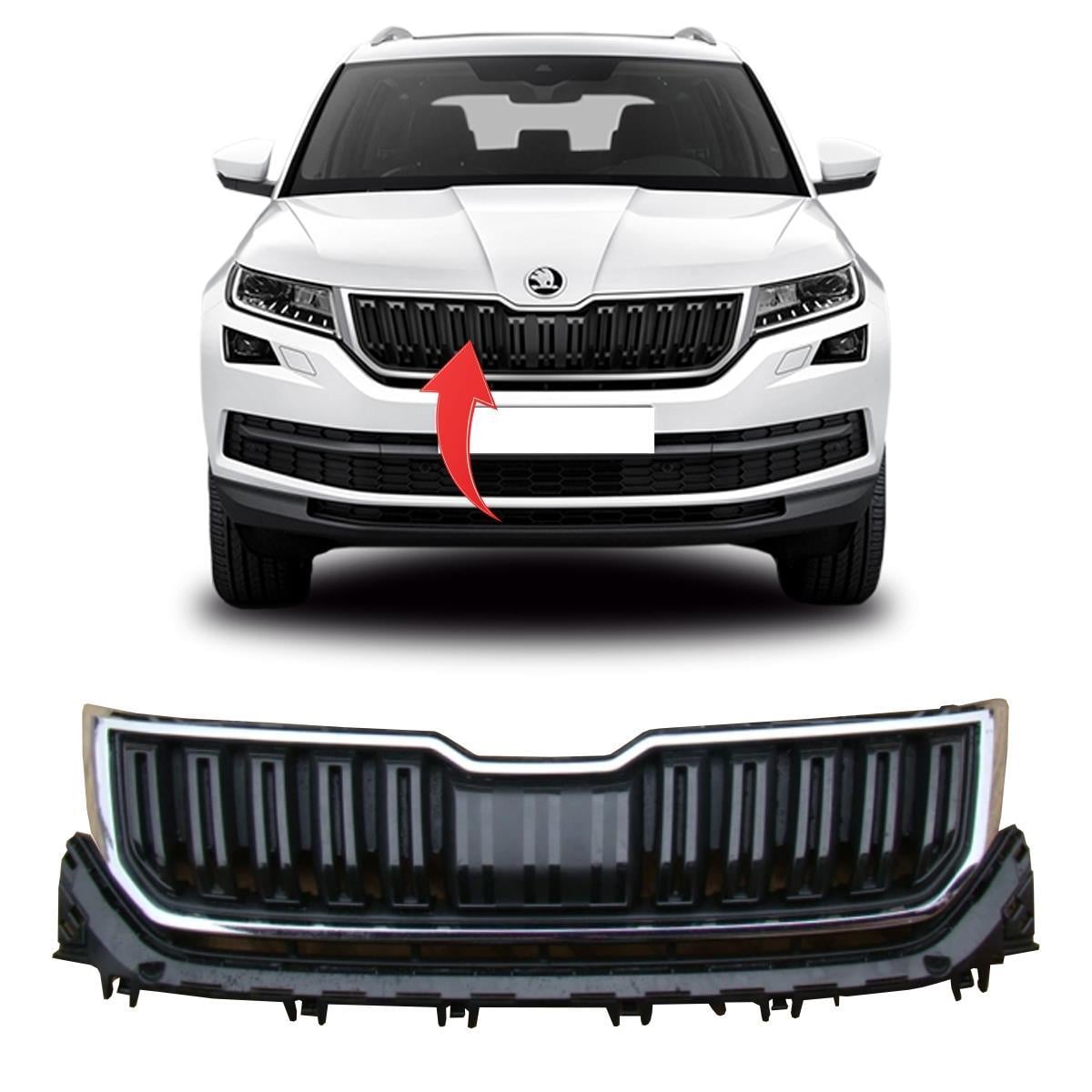 Skoda Kodiaq Ön Panjur Kromlu Radar Sensörlü 2016 Sonrası 565853653C