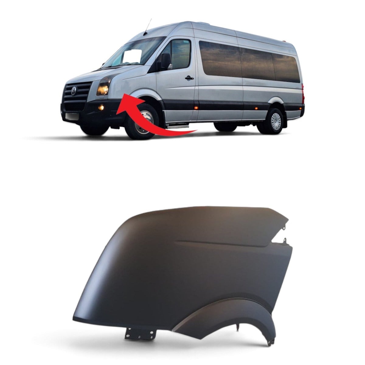 Vw Crafter Sol Ön Çamurluk 2006-2016 2E0821305