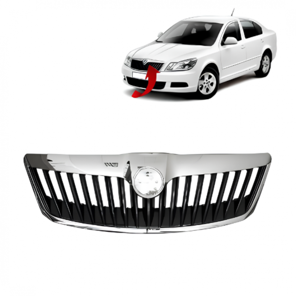Skoda Octavia Ön Panjur Krom Çerçeveli 2009-2013 1Z0853668A 2ZZ