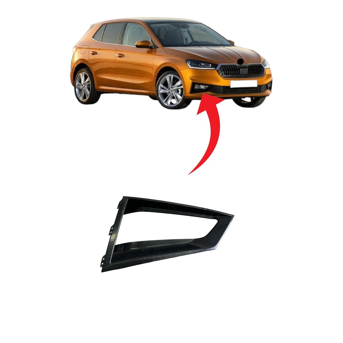Skoda Fabia Sis Kapağı Sağ 2022-2025 6VA807682 ZD4