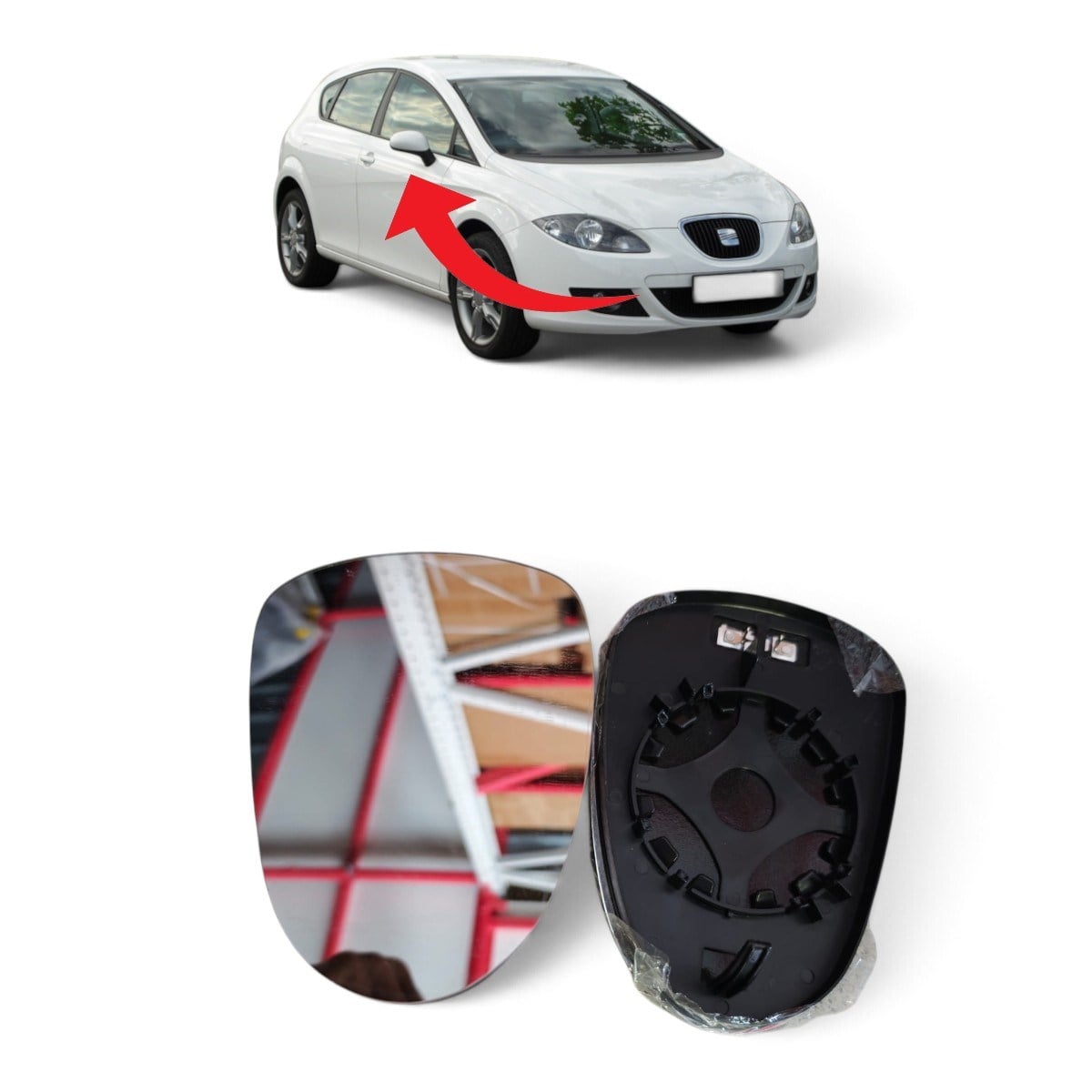 Seat Leon Ayna Camı Sağ 2006-2012 1P1857522