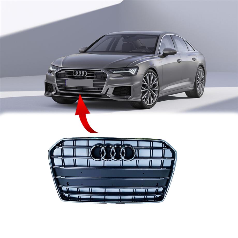 Audi A6 Ön Panjur Kromlu Mat Siyah 2012-2018 4G0853651AE CKA
