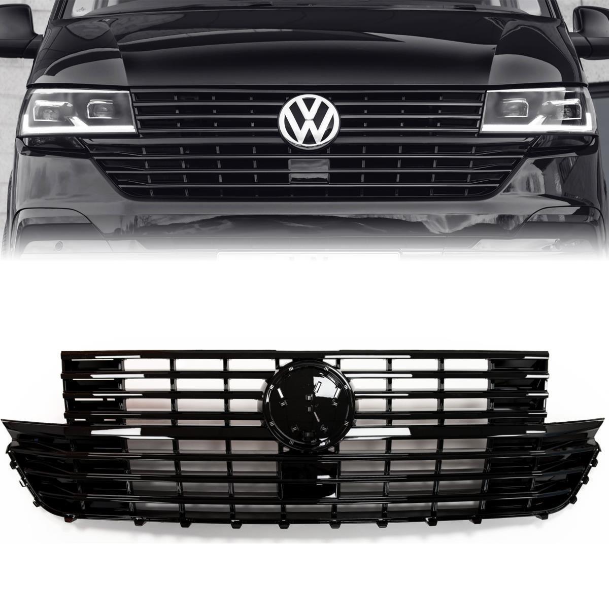 Vw Transporter T8 Ön Panjur Parlak Siyah 2019-2023 7LA853651 LDB