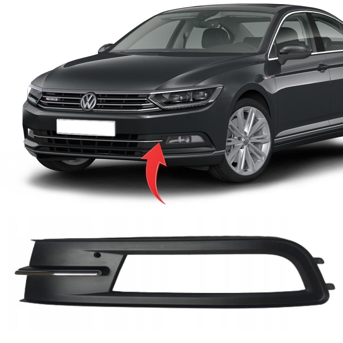 Vw Passat B8 Sol Sis Kapağı Sisli Nikelajlı 2015-2019 3G0854661A