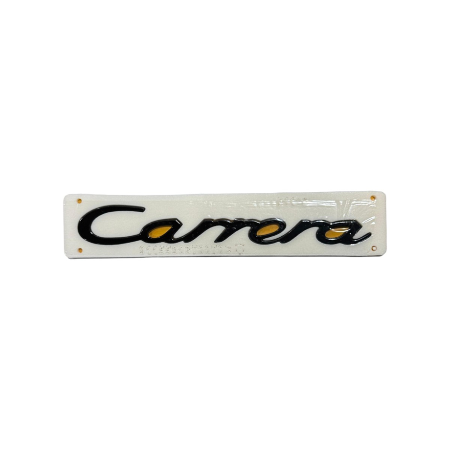 Porsche Carrera Yazı Büyük Siyah Yapıştırma
