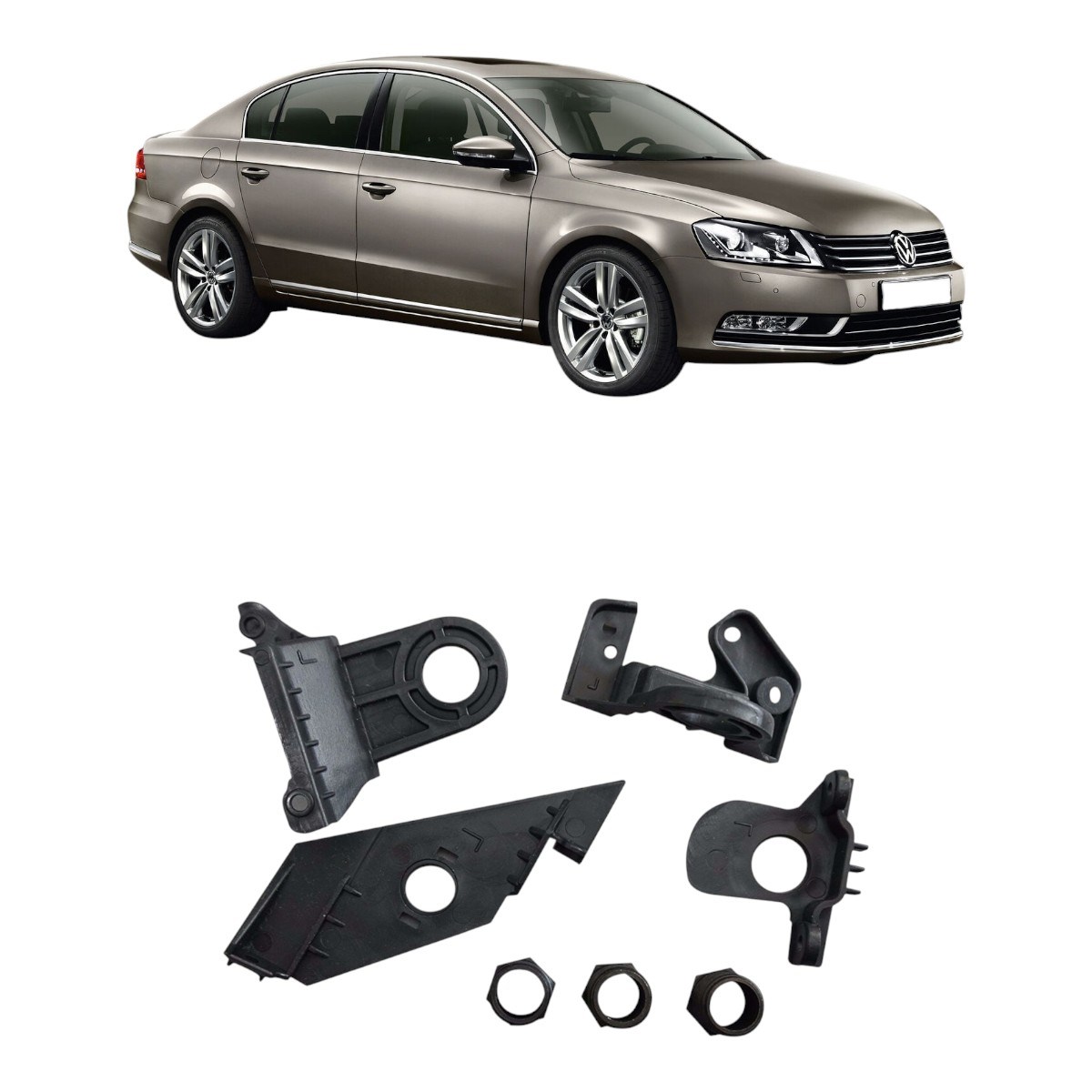 Vw Passat B7 Sol Far Tamir Kiti 2011-2015 3AA998226