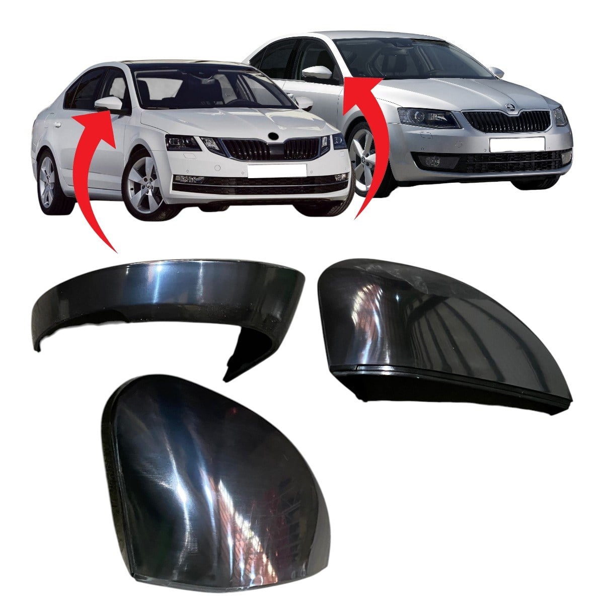 Skoda Octavia Sağ Ayna Kapağı 2021-2025 5E3857538 GRU
