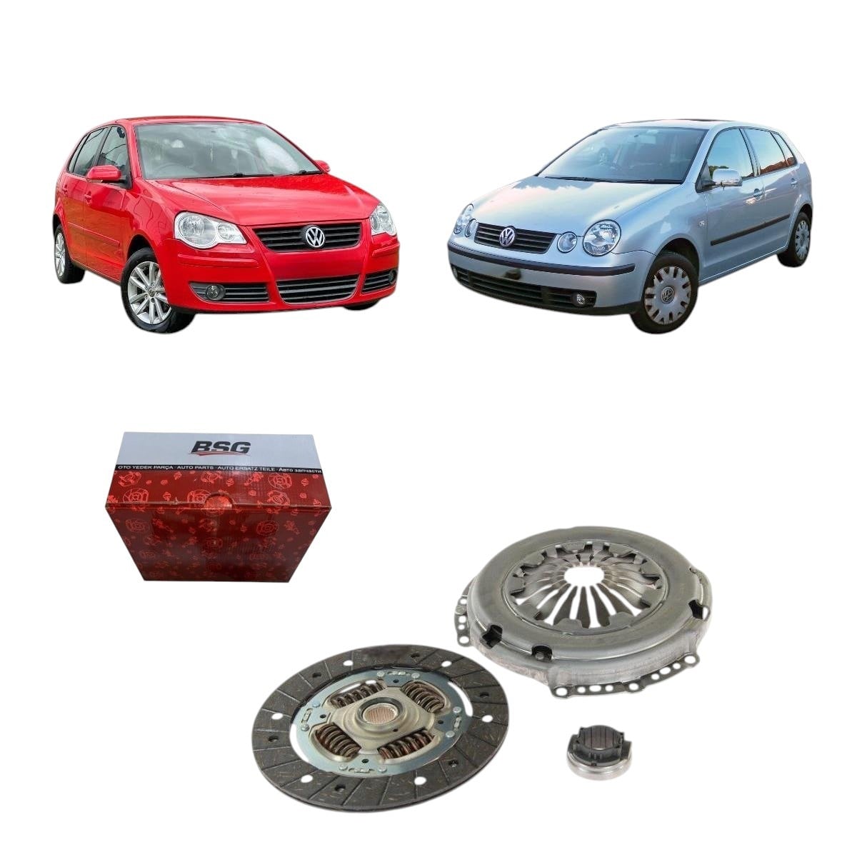 Vw Polo 1.4 16V Benzinli Debriyaj Seti 2002-2009 03C141025D