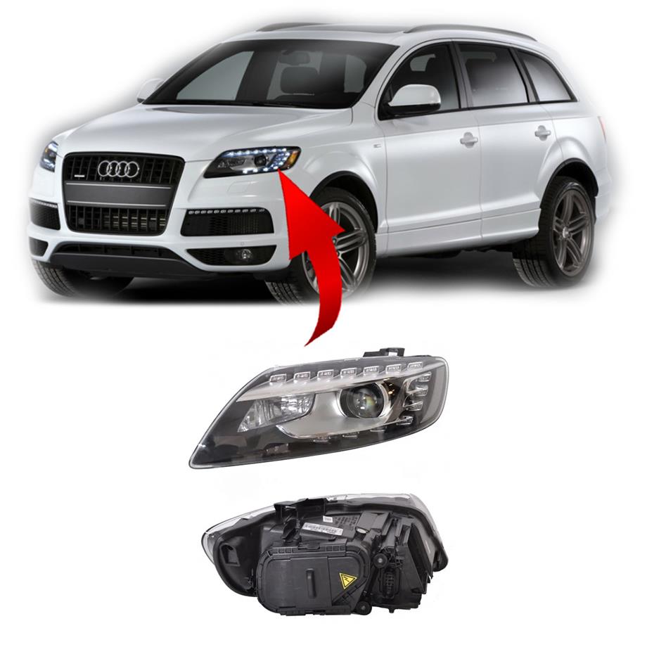 Audi Q7 Sol Far Xenonlu Ledli Komple 2010-2015 4L0941029AC