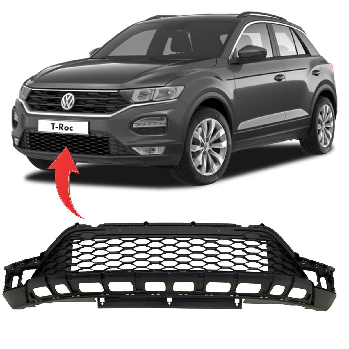 Vw Troc Ön Tampon Alt Spoyleri 2018-2024 2GA805903B 9B9