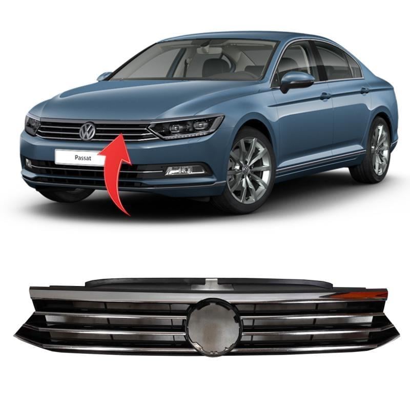 Vw Passat B8 Ön Panjur Full Kromlu Highline 2015-2019 3G0853651A