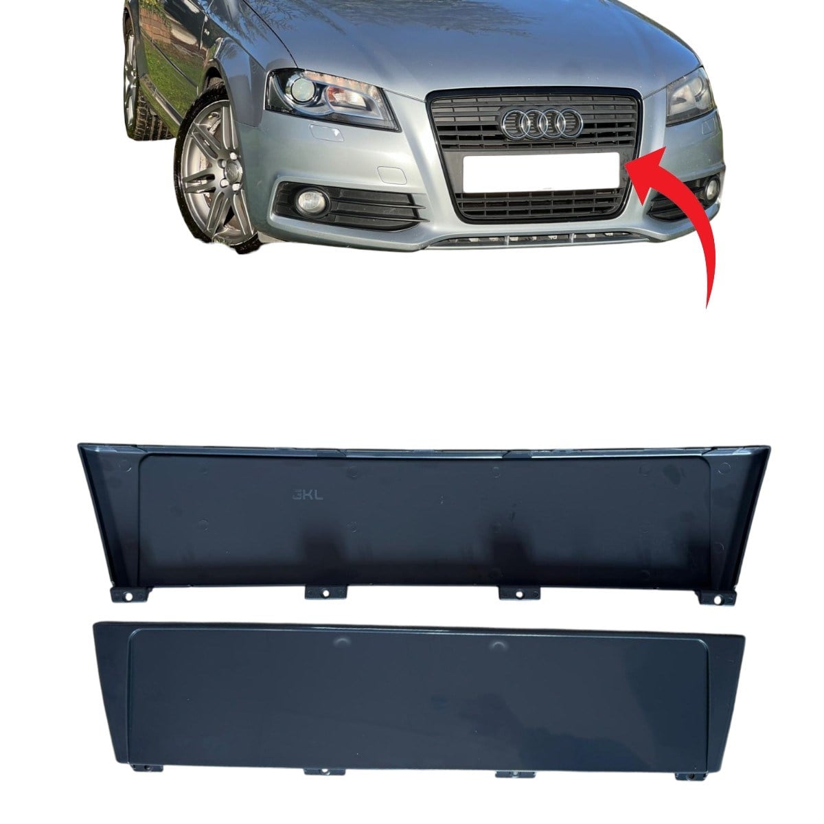 Audi A3 Plakalık Gri Boyalı 2004-2008 8P4807285G 1Qp