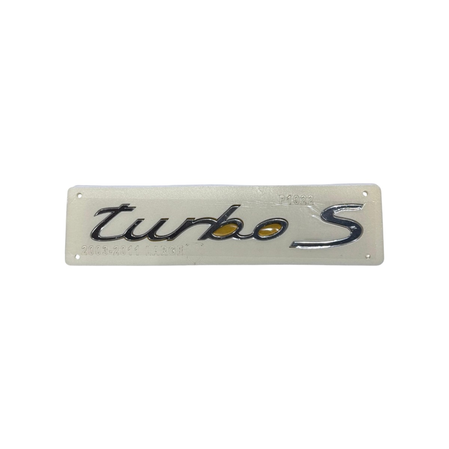 Porsche Turbo S Yazı Krom 3cm-25cm Yapıştırma