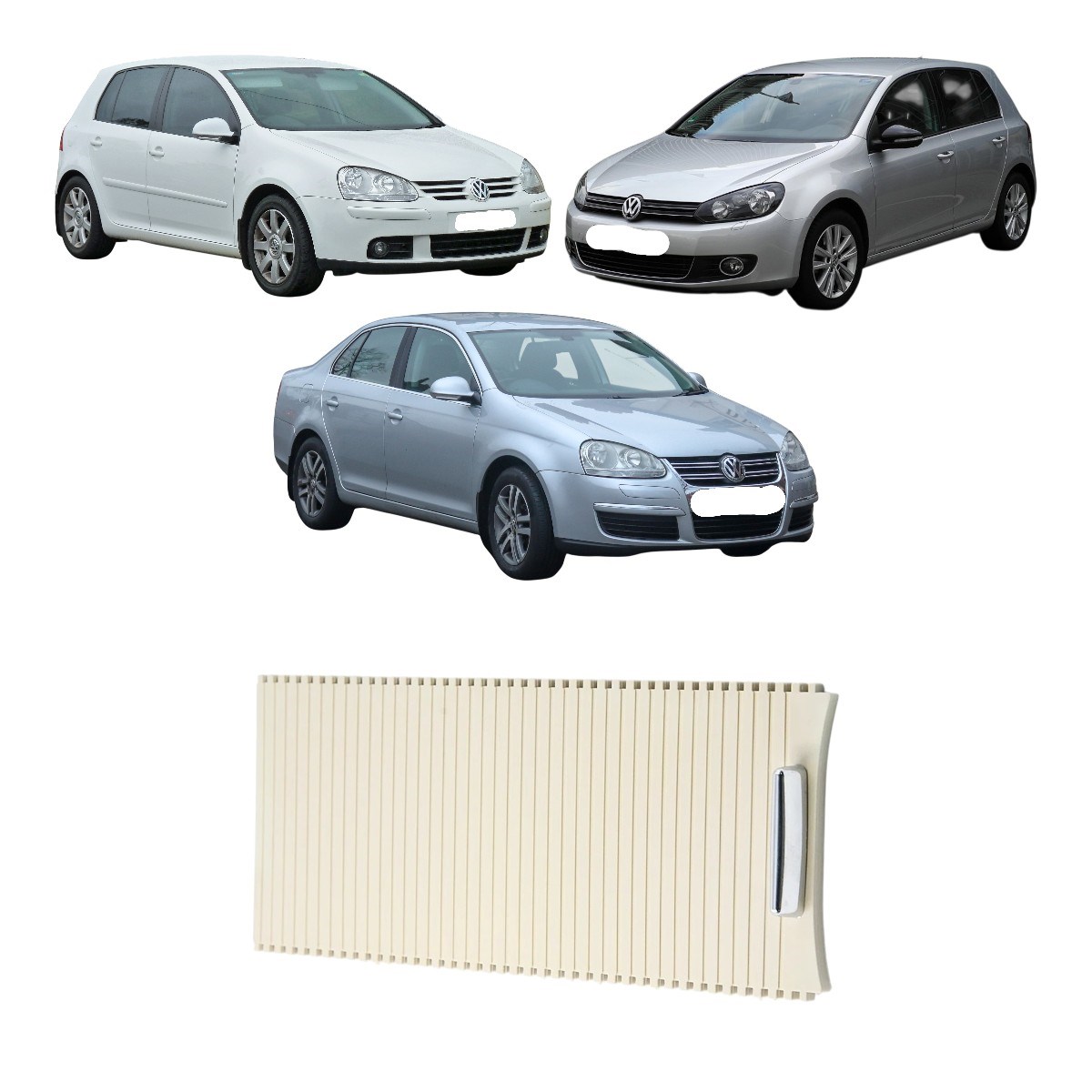 Golf5-6-Jetta Orta Konsol Bardaklık Üst Sürgü Kapağı Bej 2005-2010 1K0862531