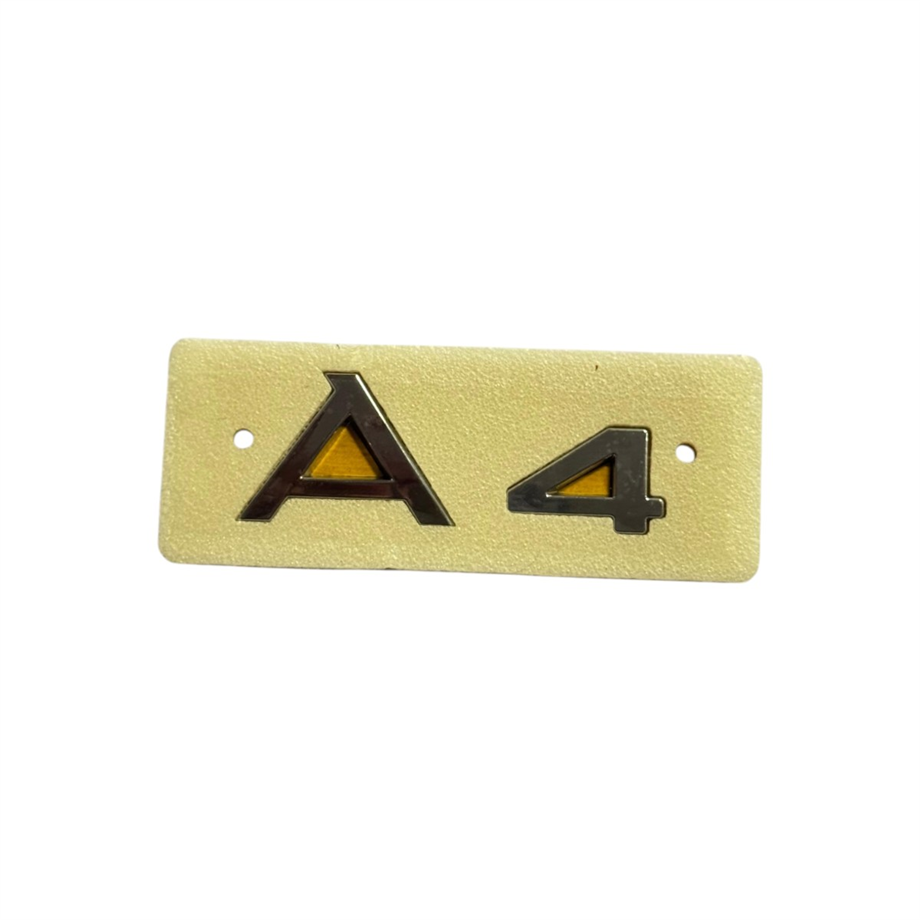 Audi A4 Yazı Krom 34mm-92mm Yapıştırma
