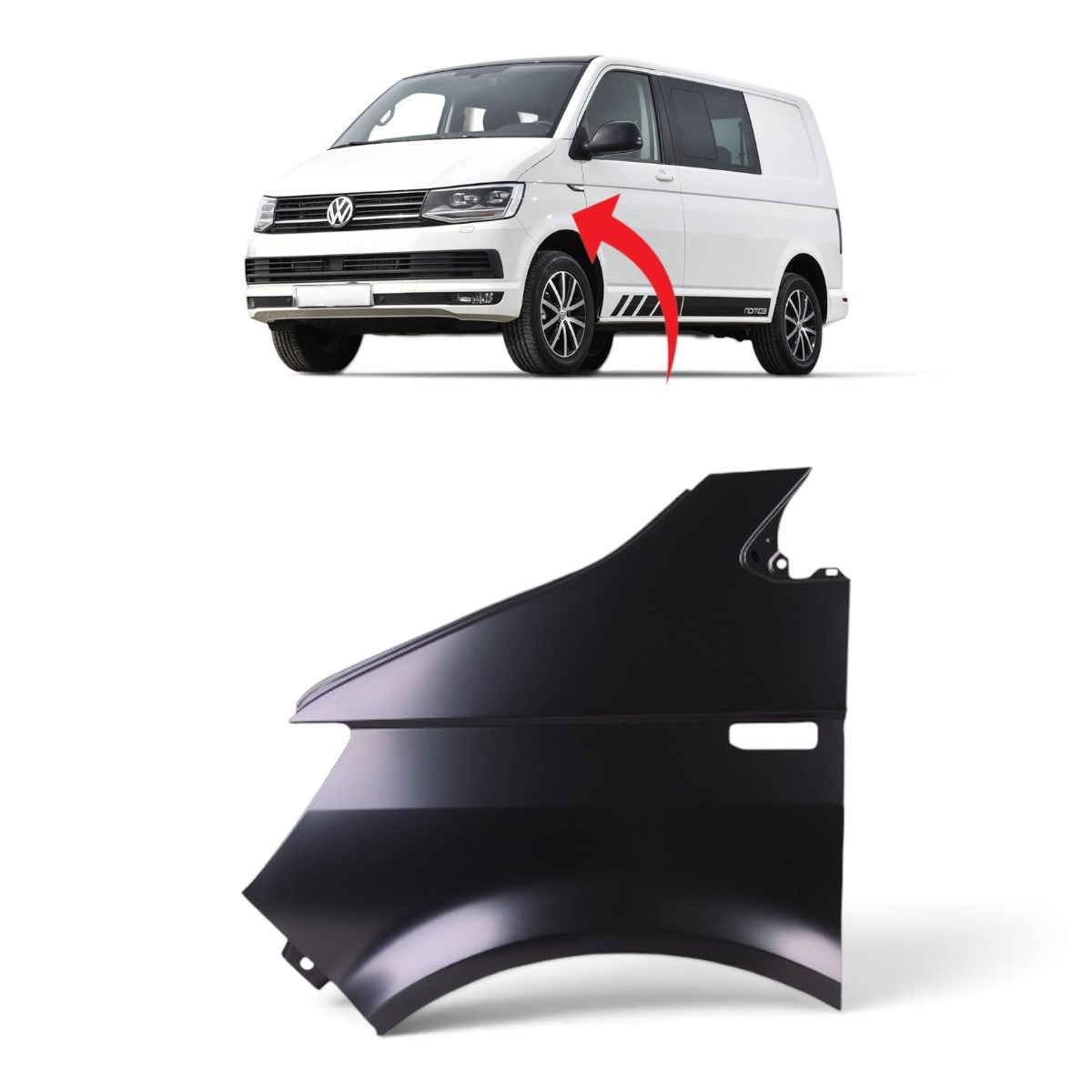 Vw Transporter T7 Çamurluk Ön Sol 2015-2020 7E0821101A