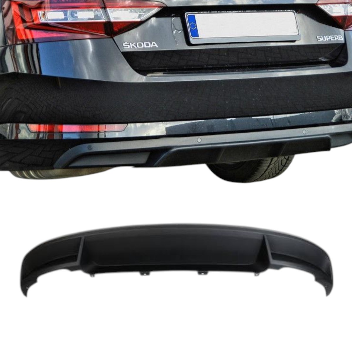 Skoda Superb Arka Tampon Spoyleri Sensörlü 2020-2023 3V5807521A