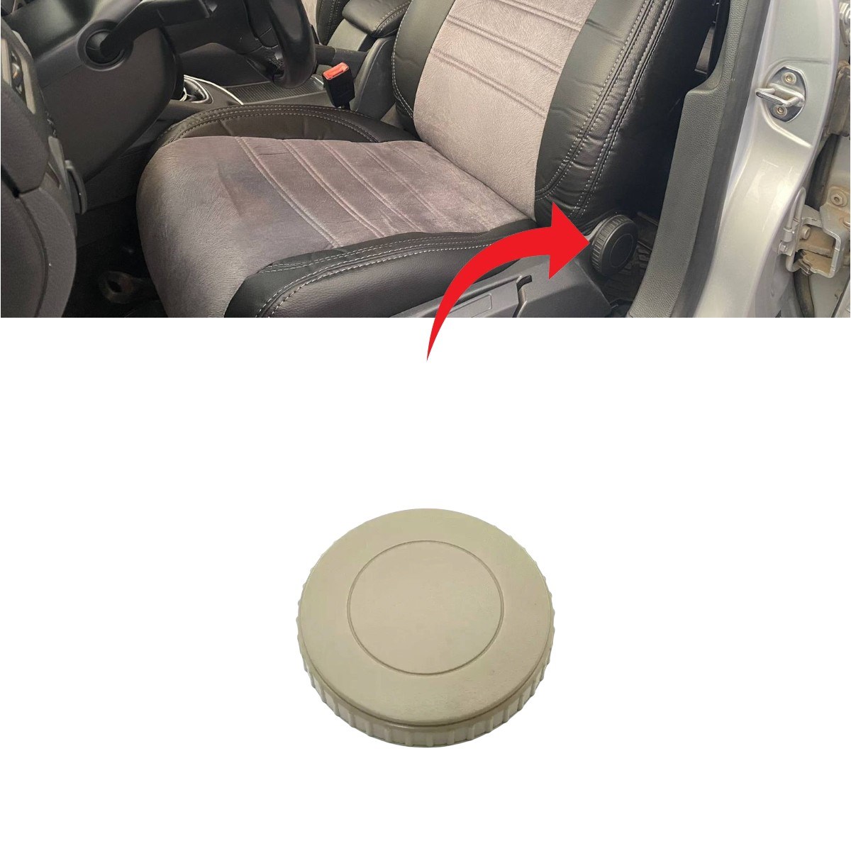 Golf5-Golf6-Jetta Koltuk Ayar Kolu Bej 2005-2010 1J0881671H 3PT