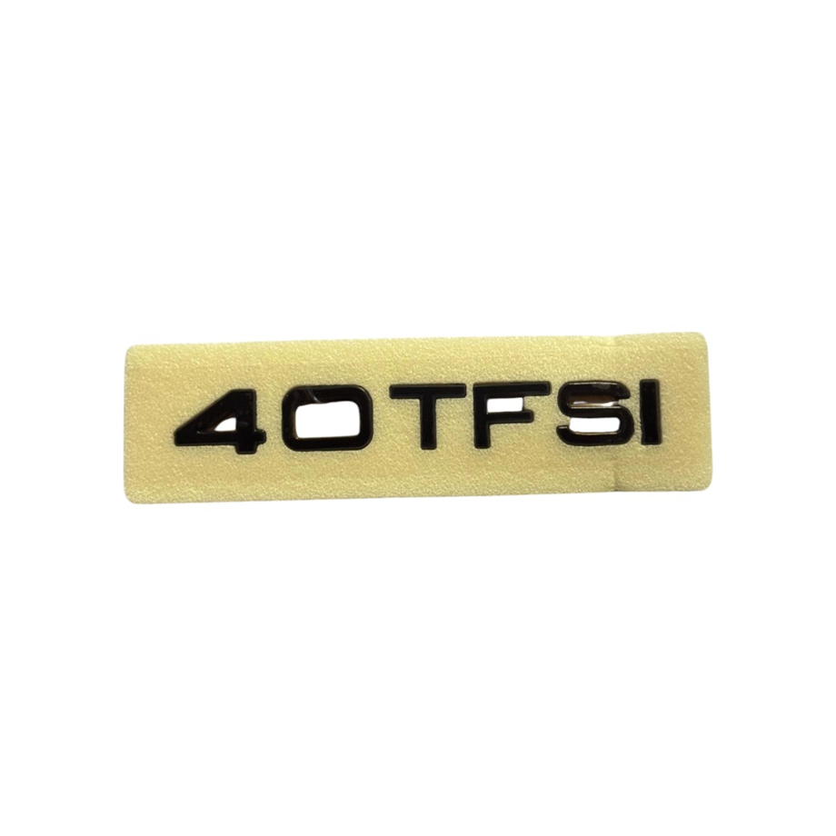 Audi 40 TFSI Yazı Siyah 20mm-150mm Yapıştırma