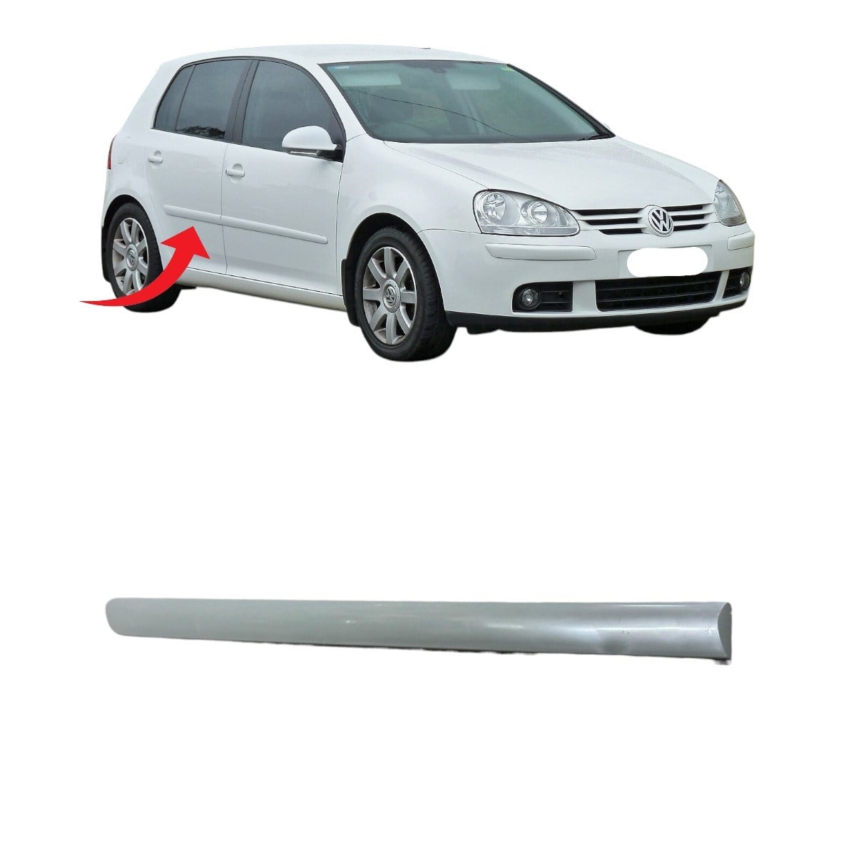 Golf5 Kapı Çıtası Arka Sağ Boyanır 2005-2009 1K4853754A