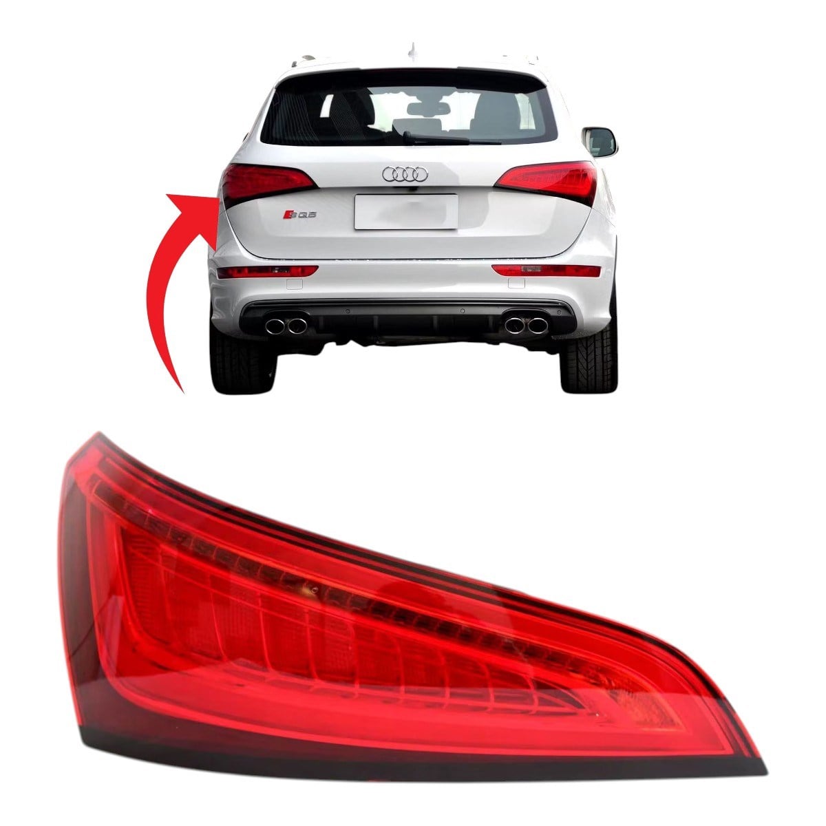 Audi Q5 Sol Stop Lambası Ledli 2013-2016 8R0945093C