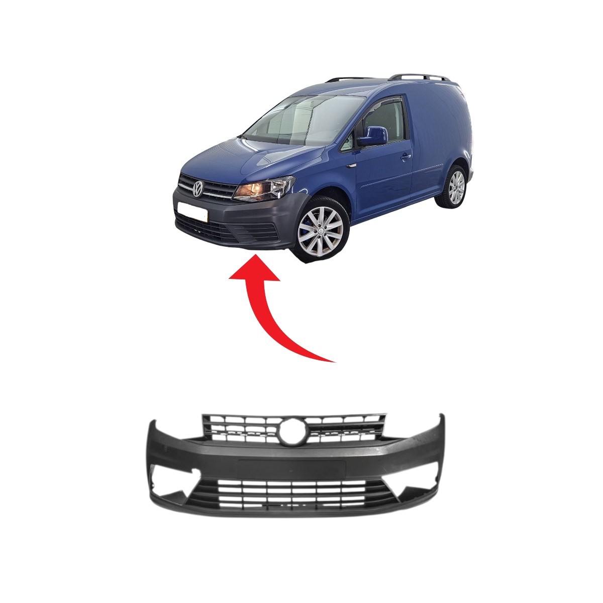 Vw Caddy Ön Tampon Panjurlu Tip 2015-2020 2K5807217J