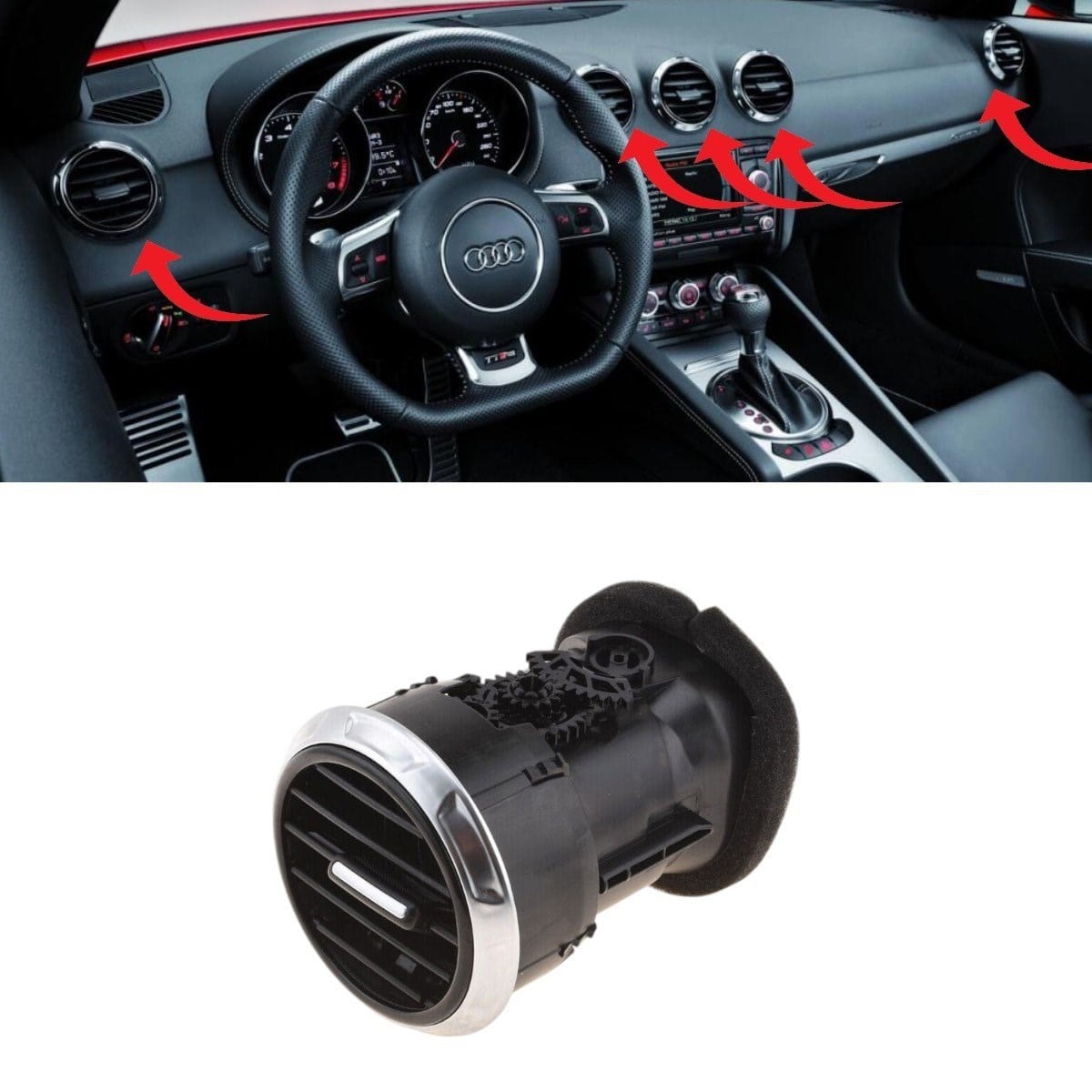 Audi TT Havalandırma Izgarası Ön 2011-2014 8J0820901E H77