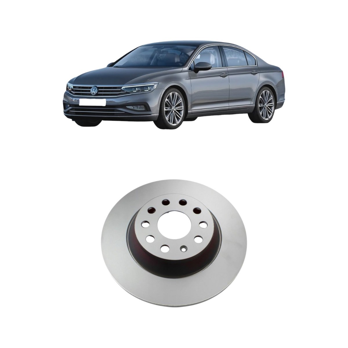 Vw Passat B8 Arka Fren Diski 2015-2020 3Q0615601