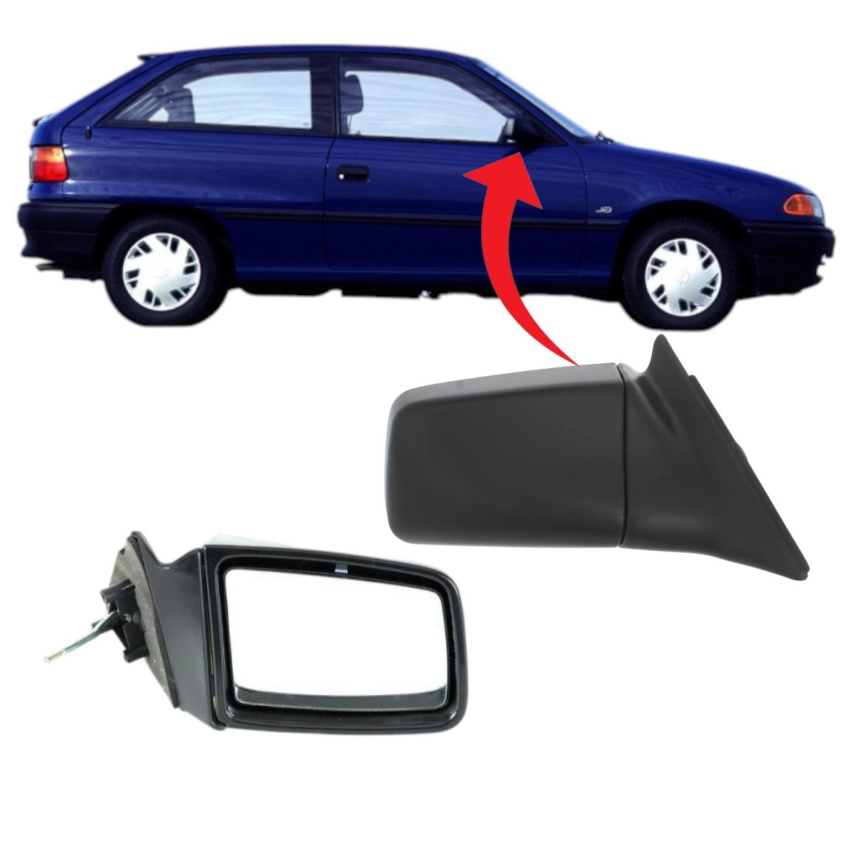 Opel Astra F Sağ Ayna Elektrikli 1992-1995 1428078