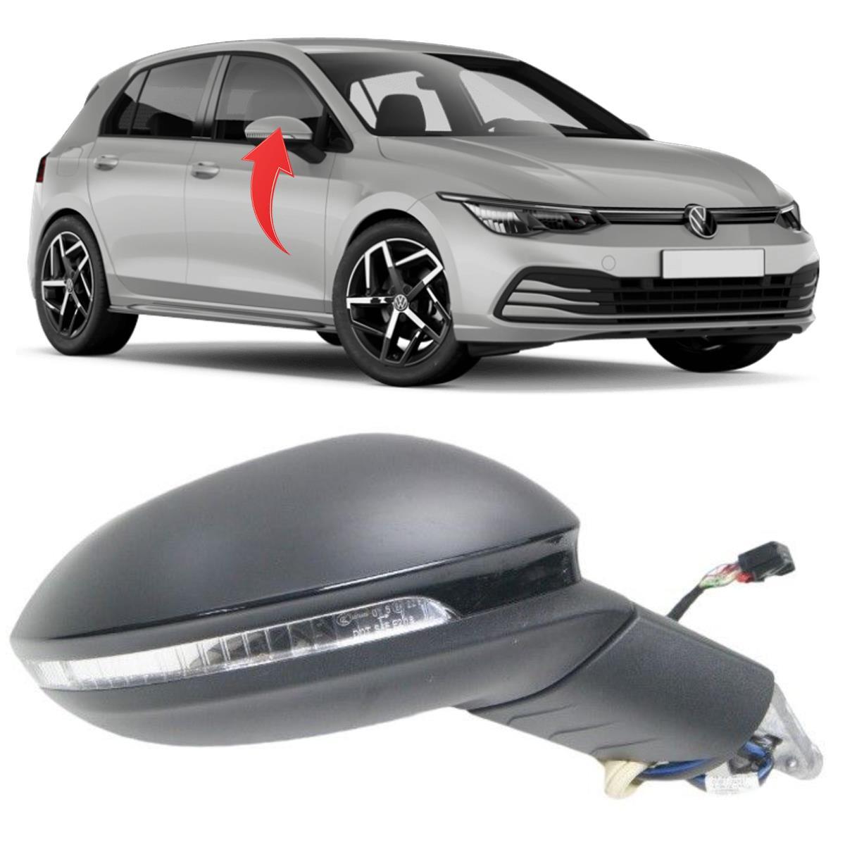 Golf8 Sağ Ayna Katlanır+Hafıza+Aydınlatma 13Pin 2020-2024 5H1857508AF