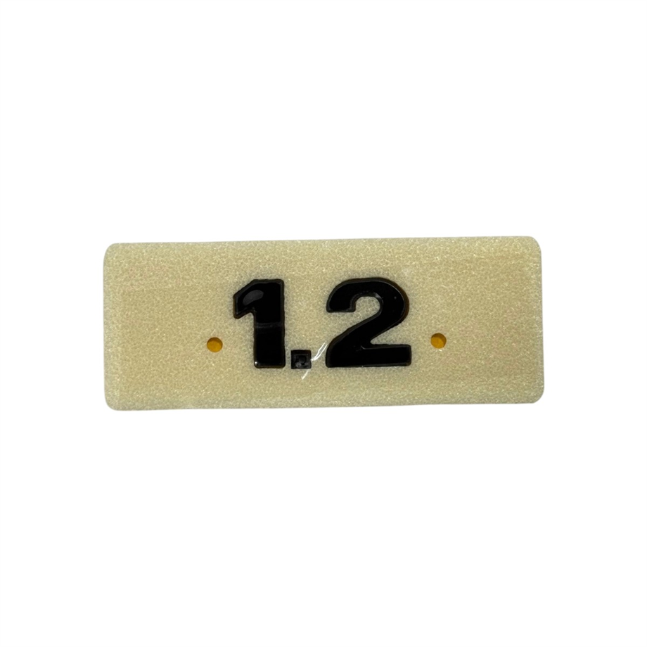 Vw 1.2 Yazı Siyah Yapıştırma 25mm-50mm Yapıştırma