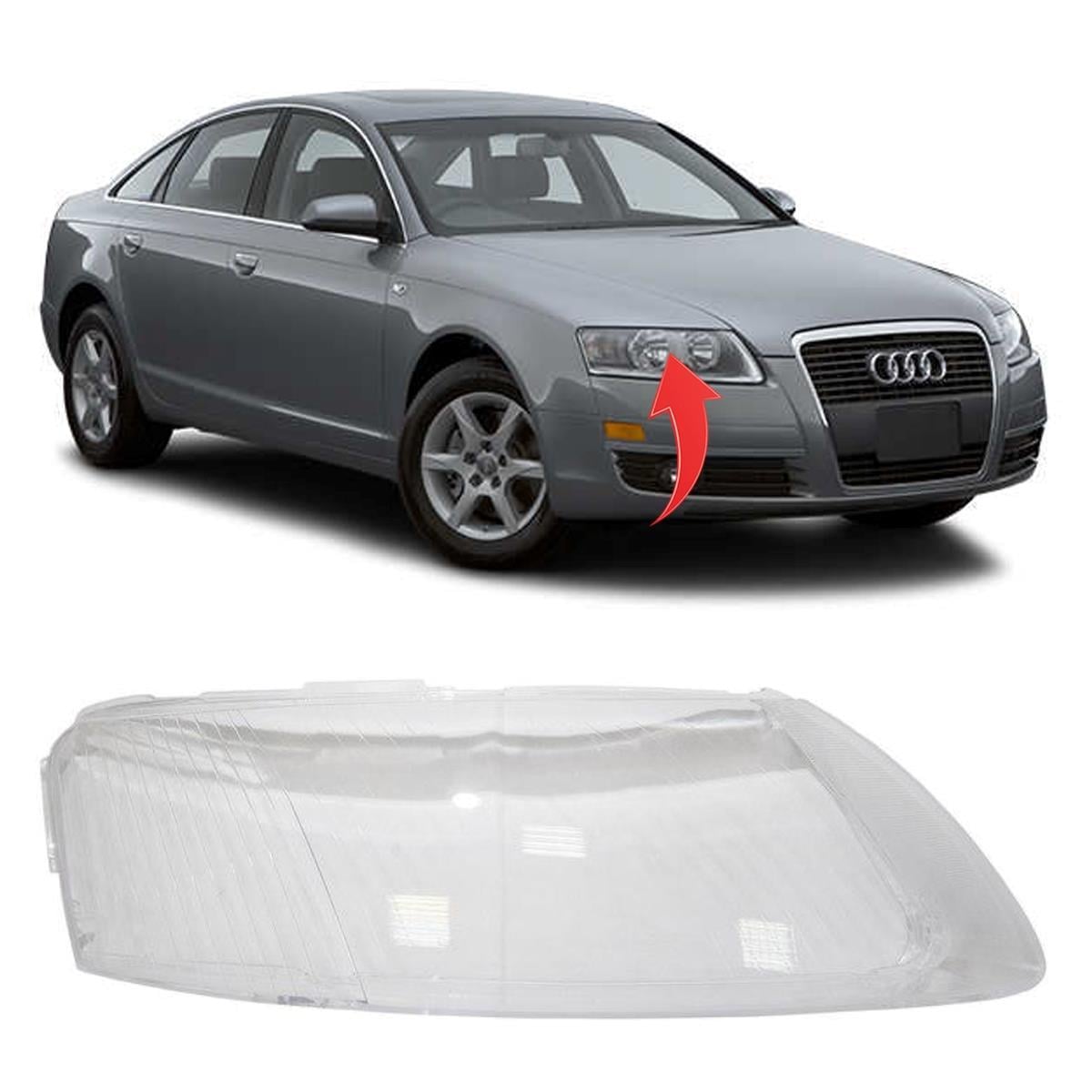 Audi A6 C6 Kasa Sağ Far Camı 2006-2011 4F0941004X