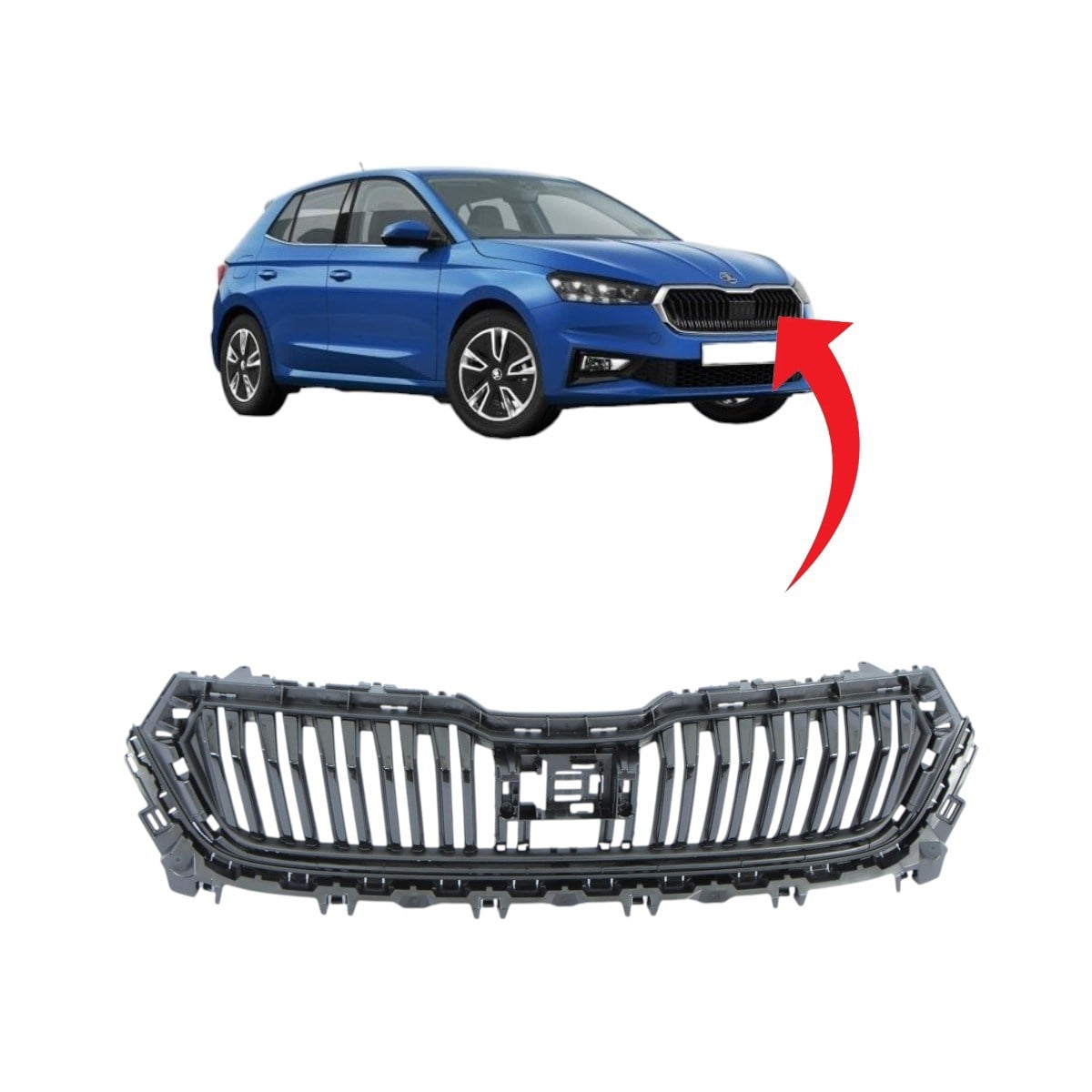 Skoda Fabia Ön Panjur 2022-2025 6VA853653 ZD4