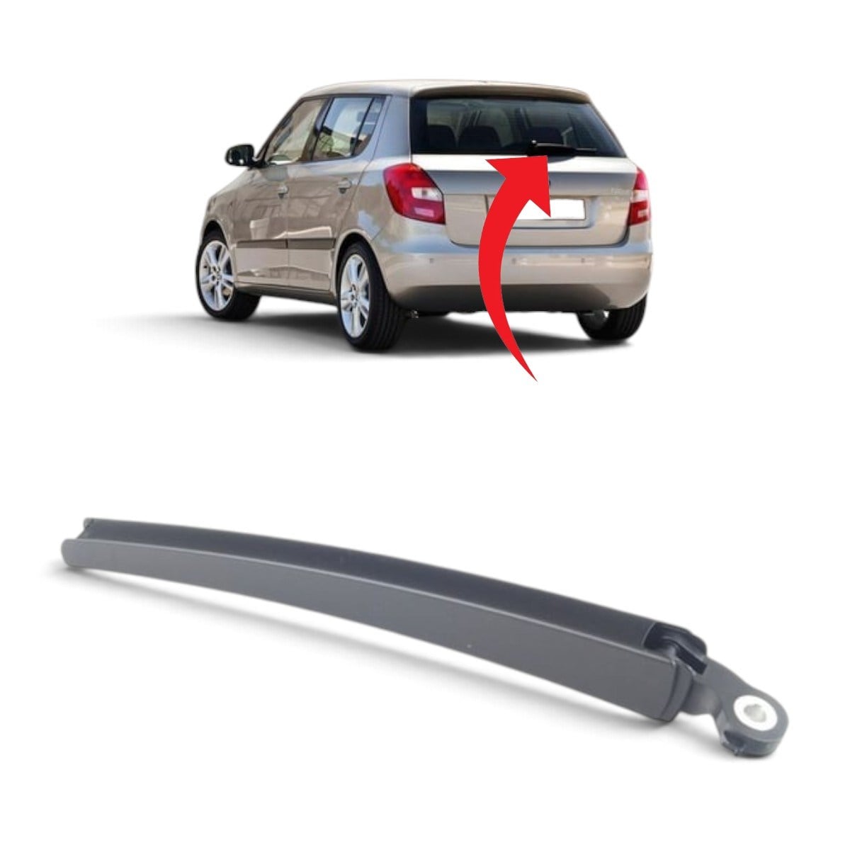 Skoda Fabia Silecek Kolu Arka 2007-2015 1T0955707C