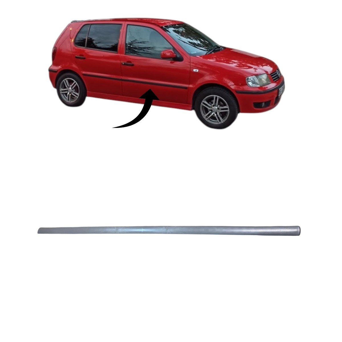 Polo Kapı Çıtası Ön Sağ Boyanır 1999-2002 6N4853072A GRU