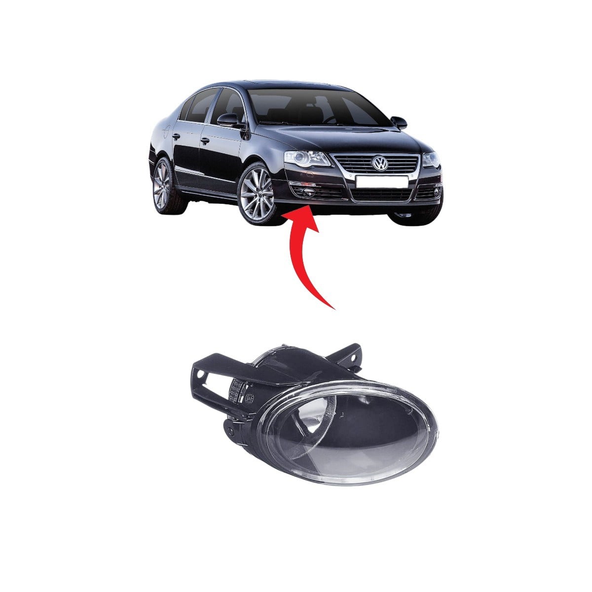 Vw Passat B6 Sağ Sis Farı 2005-2010 3C0941700A