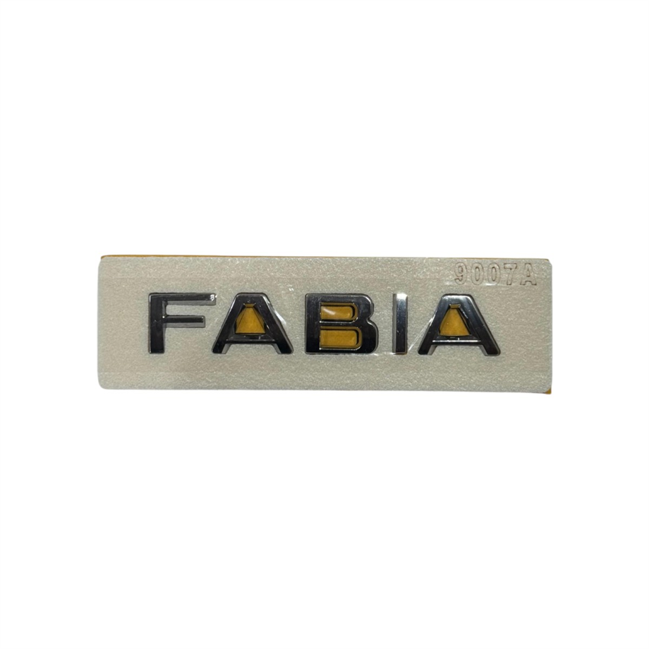 Skoda Fabia Yazı Krom 2015-2024 Yapıştırma