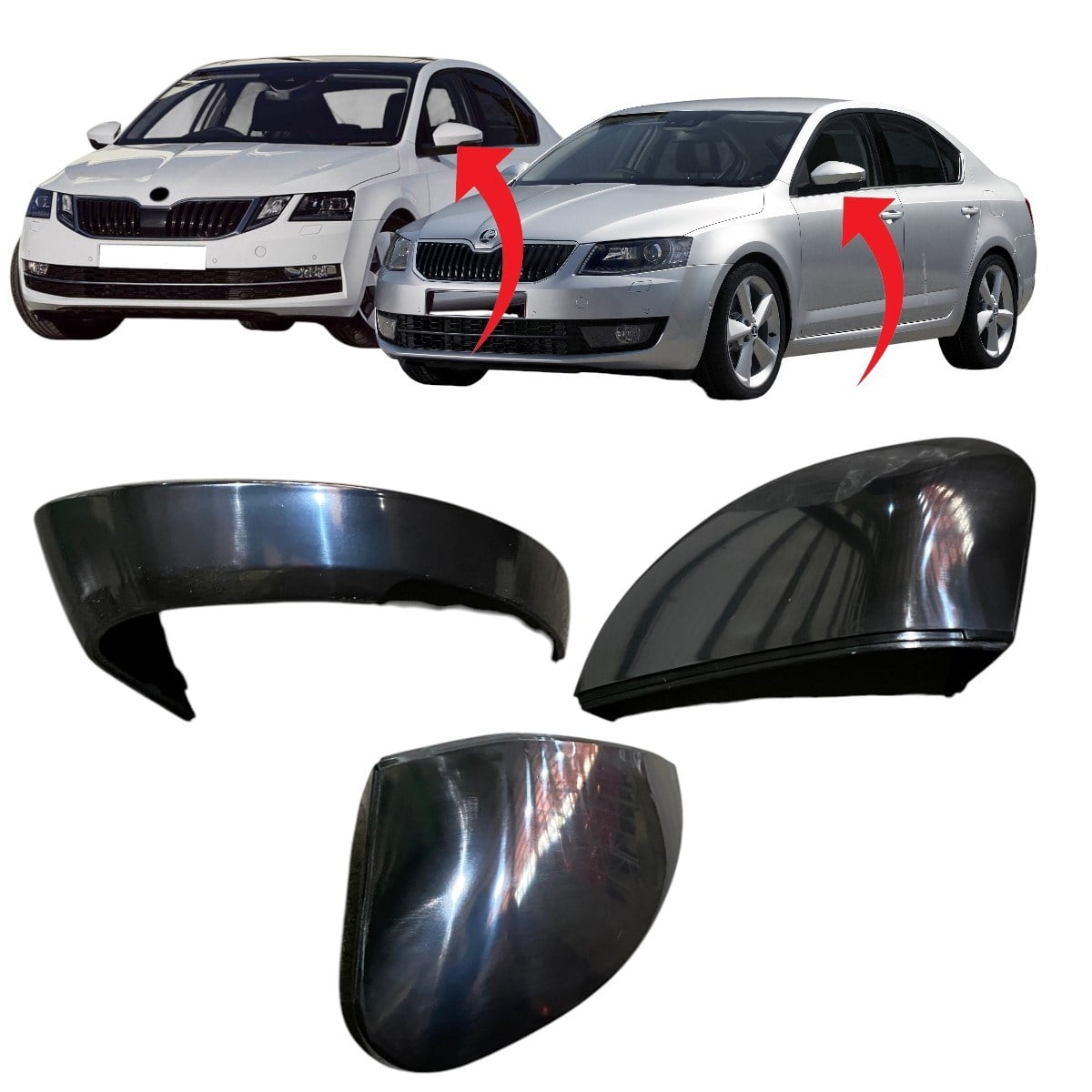 Skoda Octavia Sol Ayna Kapağı 2021-2025 5E3857537 GRU