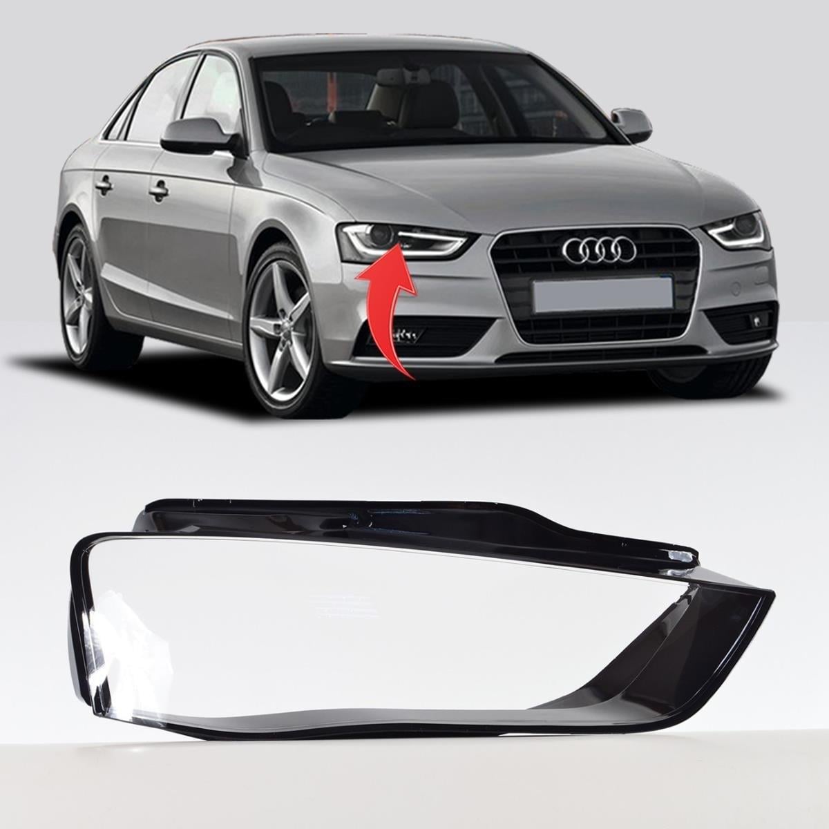 Audi A4 B8 Kasa Sağ Far Camı 2013-2015 Makyajlı Kasa 8K0941044X